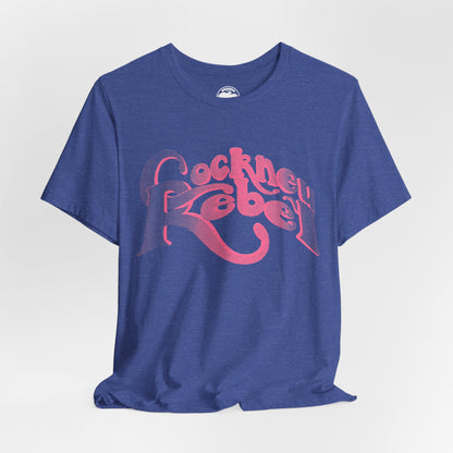 Cockney Rebel (Replica 70's Promo Shirt/Pink Graphic with Vintage Print Effect/Steve Harley & Cockney Rebel Shirt)