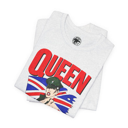 Queen (Replica 1982 Tour Shirt Front Design/Freddie Mercury Shirt)