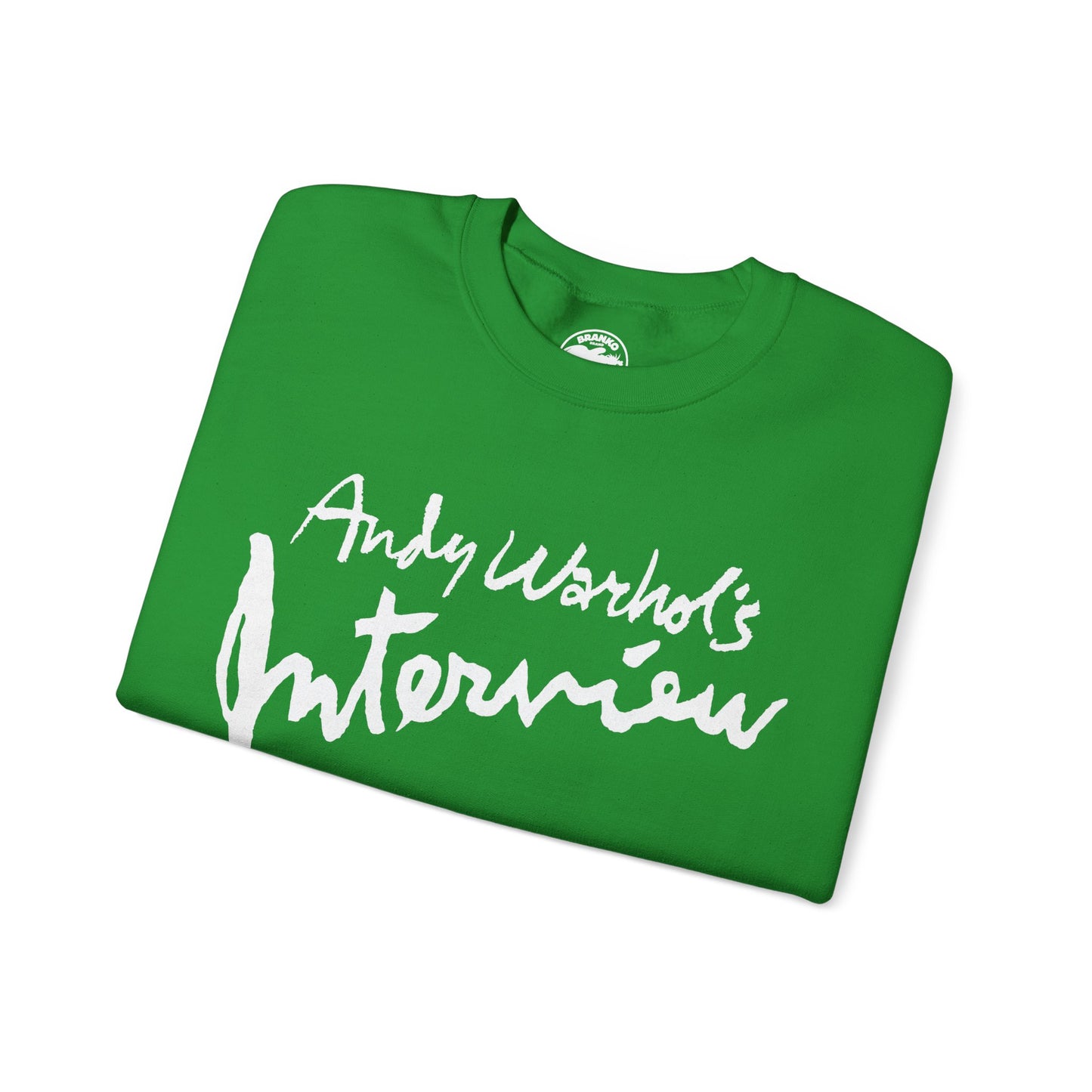 Interview Magazine Logo Sweatshirt (Replica Promo Sweatshirt/Andy Warhol's Interview Magazine)
