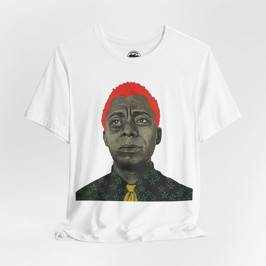 James Baldwin (Stylized Portrait with Vintage Print Effect)