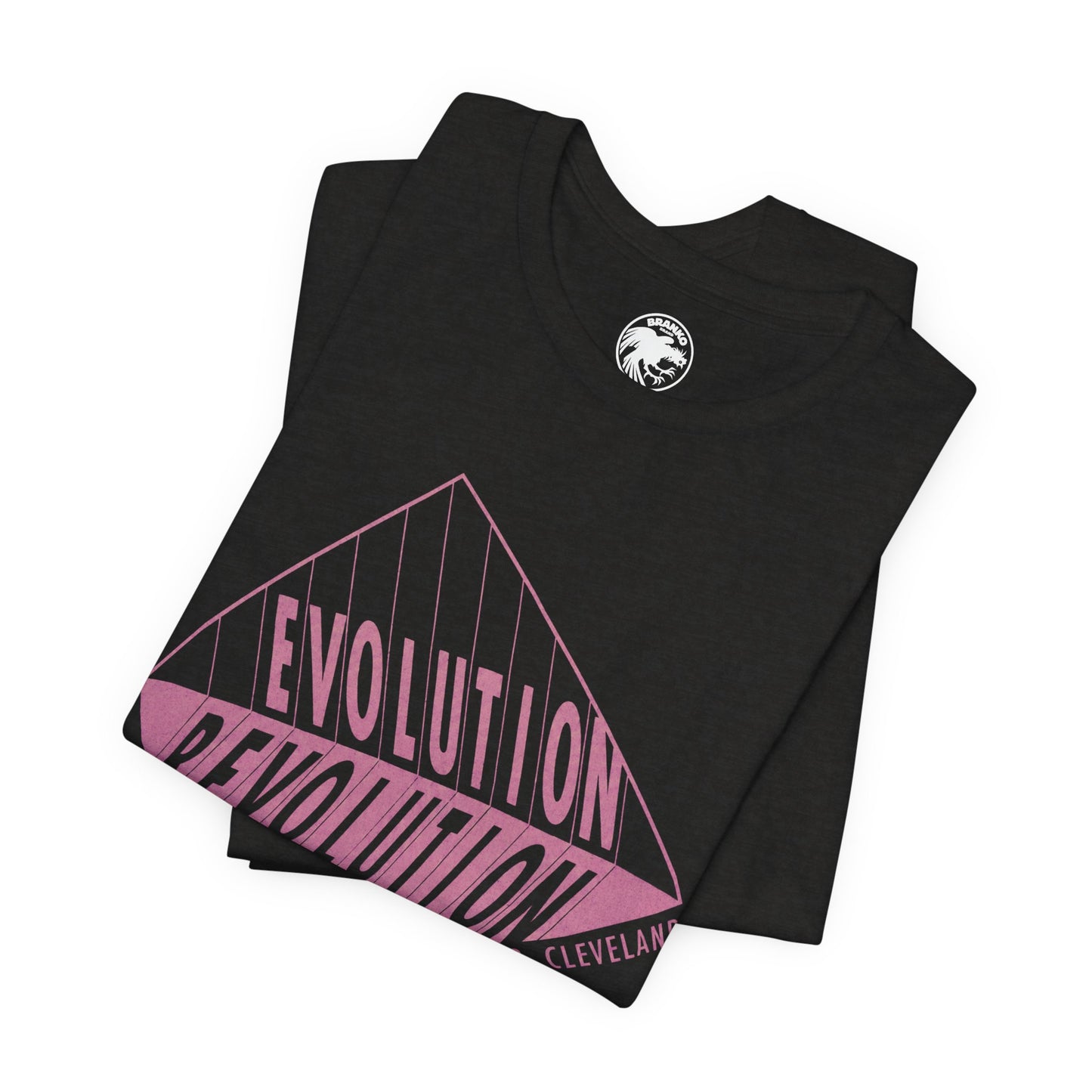 1992 Cleveland Pride (Replica Lesbian, Gay and Bi Pride Shirt/Cleveland Gay Pride/Evolution Revolution)