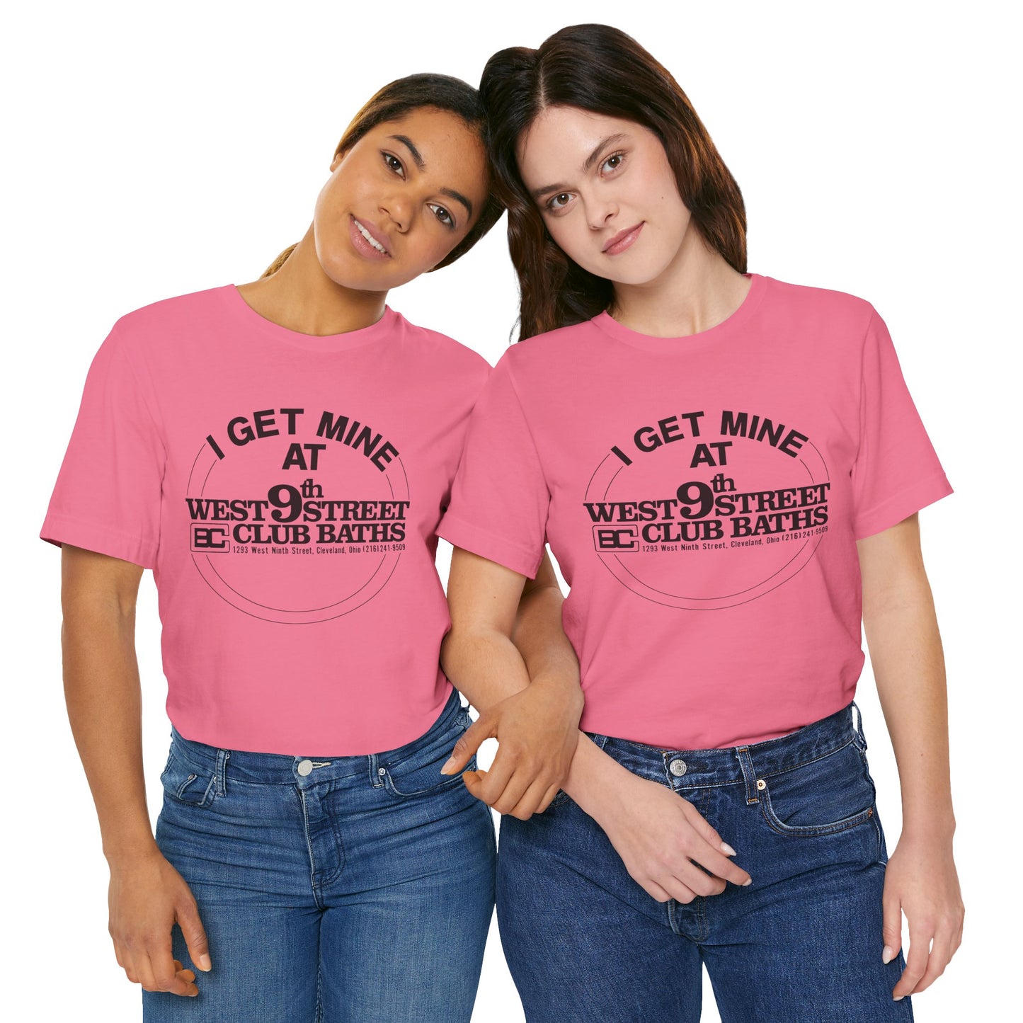 West 9th Street Club Baths Cleveland (Replica Late 70's Promo Shirt for Cleveland Club Bath Location)