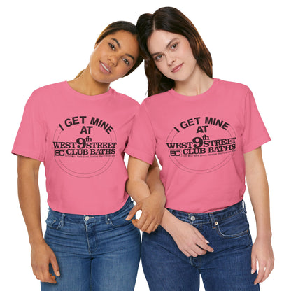 West 9th Street Club Baths Cleveland (Replica Late 70's Promo Shirt for Cleveland Club Bath Location)