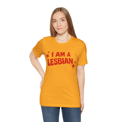 I Am A Lesbian (Replica Lyn Cooper 1974 International Women's Day Protest Shirt)