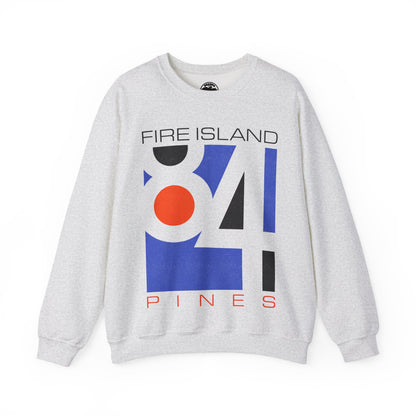Fire Island Pines (Replica 1984 Souvenir Sweatshirt/Fire Island, New York/Graphic with Vintage Print Effect)