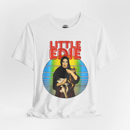 Little Edie (70's Iron On Style Graphic with Vintage Print Effect/Grey Gardens Shirt/Edith Bouvier Beale)
