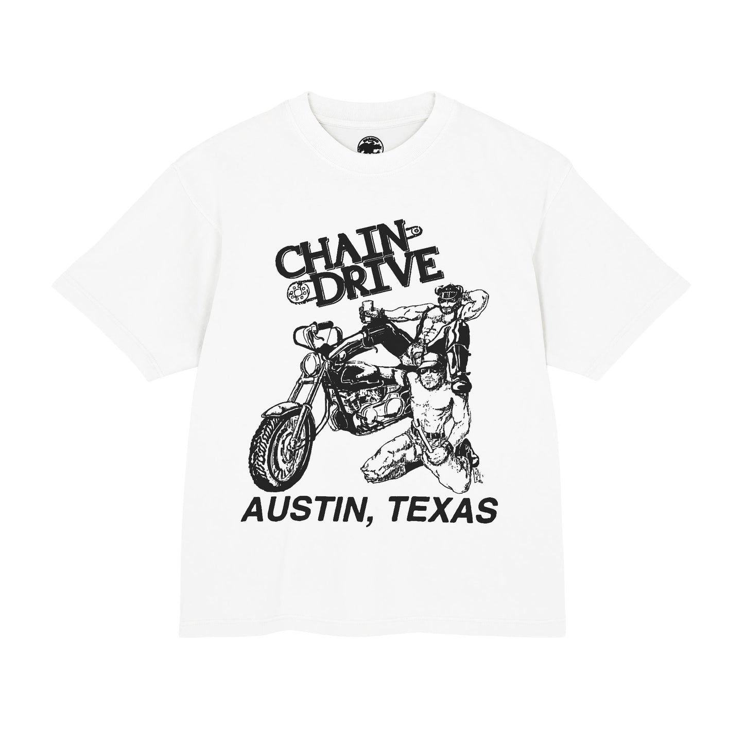Chain Drive Austin (Special Edition Boxy Heavy Tee/260 GSM/100% Combed Cotton)