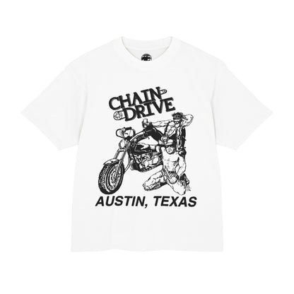 Chain Drive Austin (Special Edition Boxy Heavy Tee/260 GSM/100% Combed Cotton)