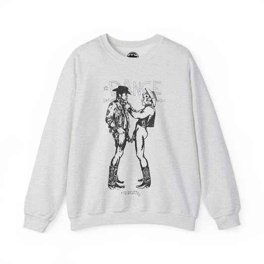 Longhorns - Dance Sweatshirt(Jim French Cowboys with Vintage Punk Effect/1969 Colt Album/Appropriated by Malcolm McLaren & Vivienne Westwood)