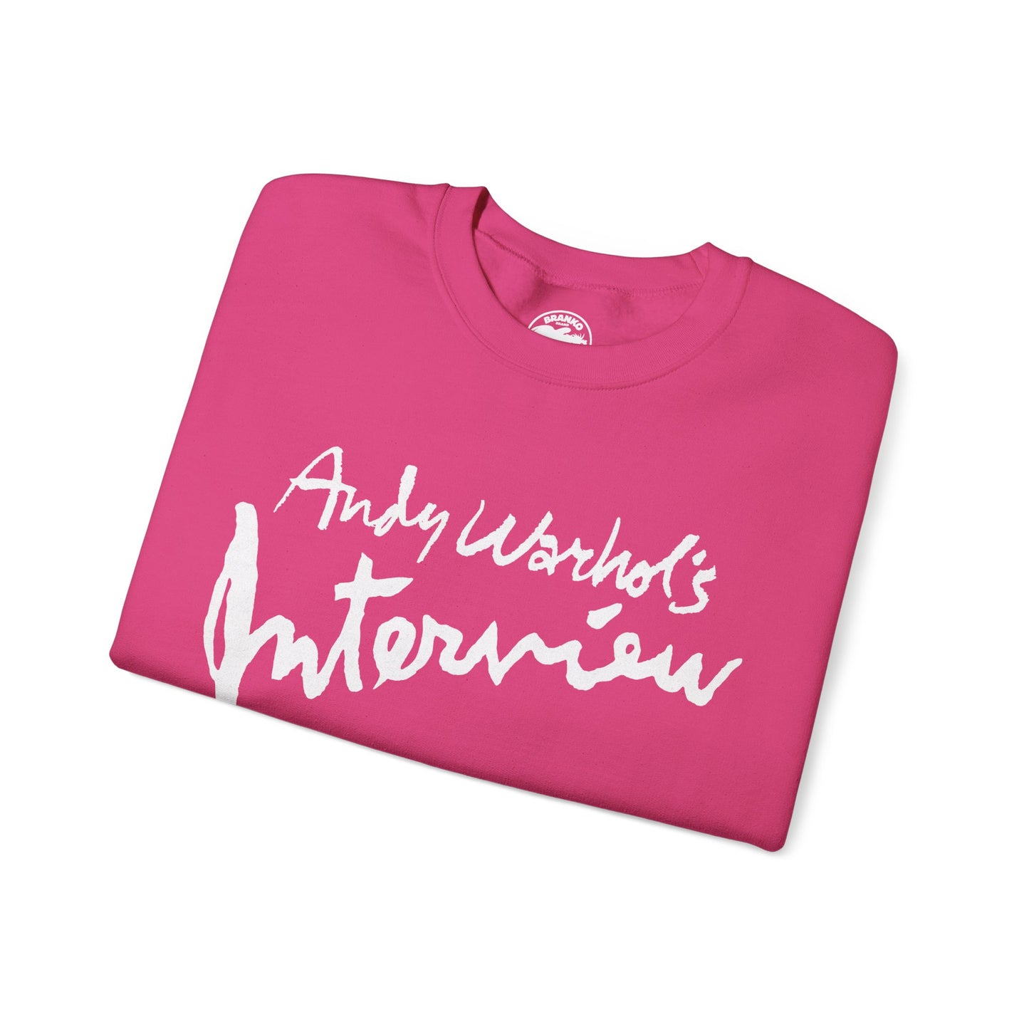 Interview Magazine Logo Sweatshirt (Replica Promo Sweatshirt/Andy Warhol's Interview Magazine)