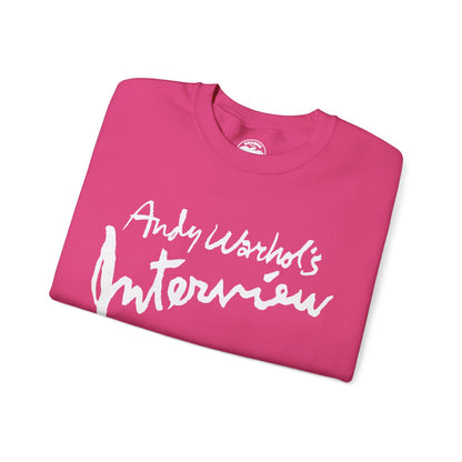 Interview Magazine Logo Sweatshirt (Replica Promo Sweatshirt/Andy Warhol's Interview Magazine)