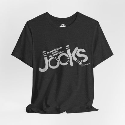 Jock's (Replica 70's Gay Adult Film Promo Tee/Jack Wrangler/70's Gay Porn)