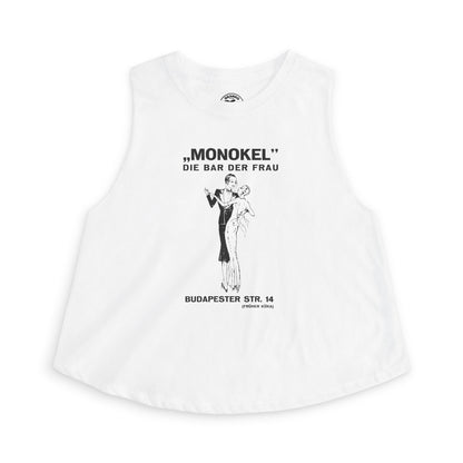 Monokel Crop Top(Early 1930's Berlin Germany Lesbian Bar/Closed by Nazis in 1933/Translation: Monocle The Women's Bar)