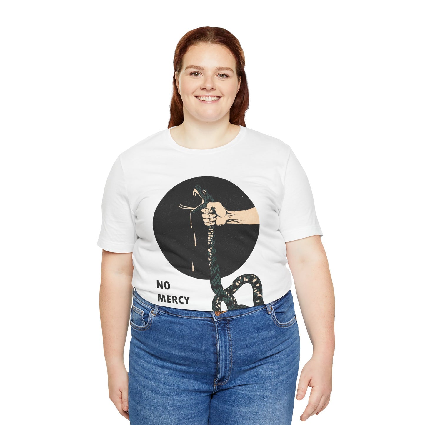 No Mercy For Fascism (Vintage Style Resistance Tee/Early 20th Century/Antifa)