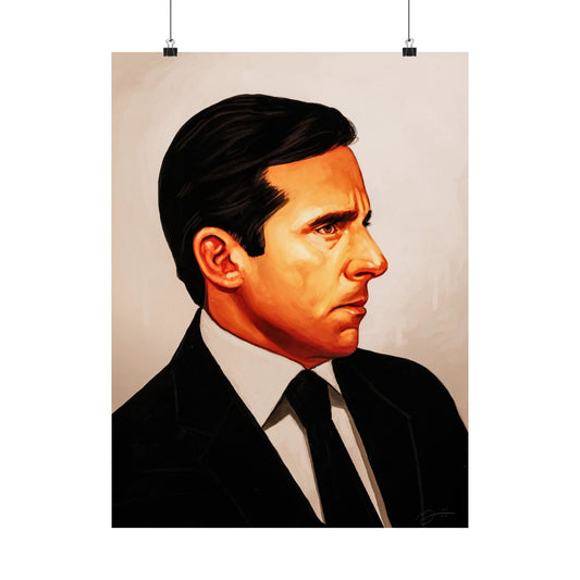Michael Scott Portrait Poster (The Office Michael Scott/Steve Carrel/The Office Poster)