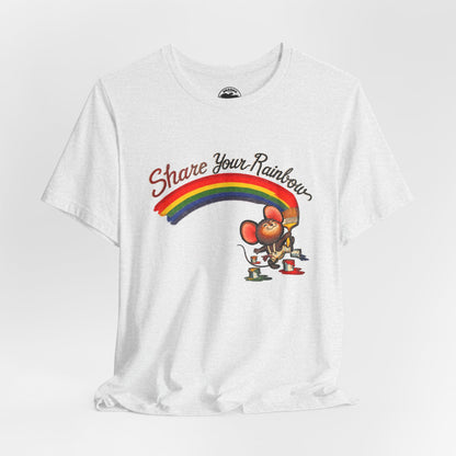 Share Your Rainbow (Replica 70's Iron-On Transfer Graphic)