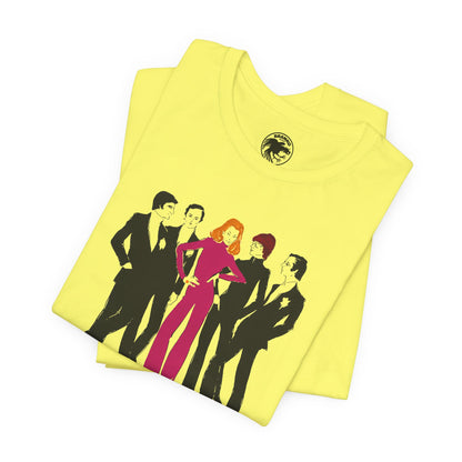 Bacall and the Boys (Promo Graphic/Lauren Bacall,Yves Saint Laurent, Pierre Cardin, Giorgio Armani, Emanuel Ungaro, and Marc Bohan)