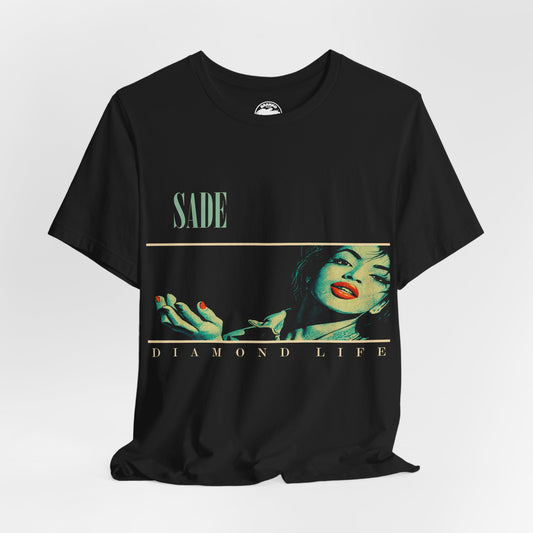 Sade (Diamond Life Pop Art Treatment with Vintage Print Effect/Sade Shirt)