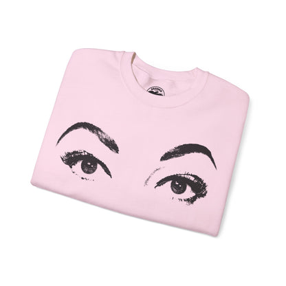 Mommie Dearest Sweatshirt (Horrifyingly Large Face Graphic with Vintage Print Effect/Mommie Dearest Shirt/Faye Dunaway/Joan Crawford Shirt)