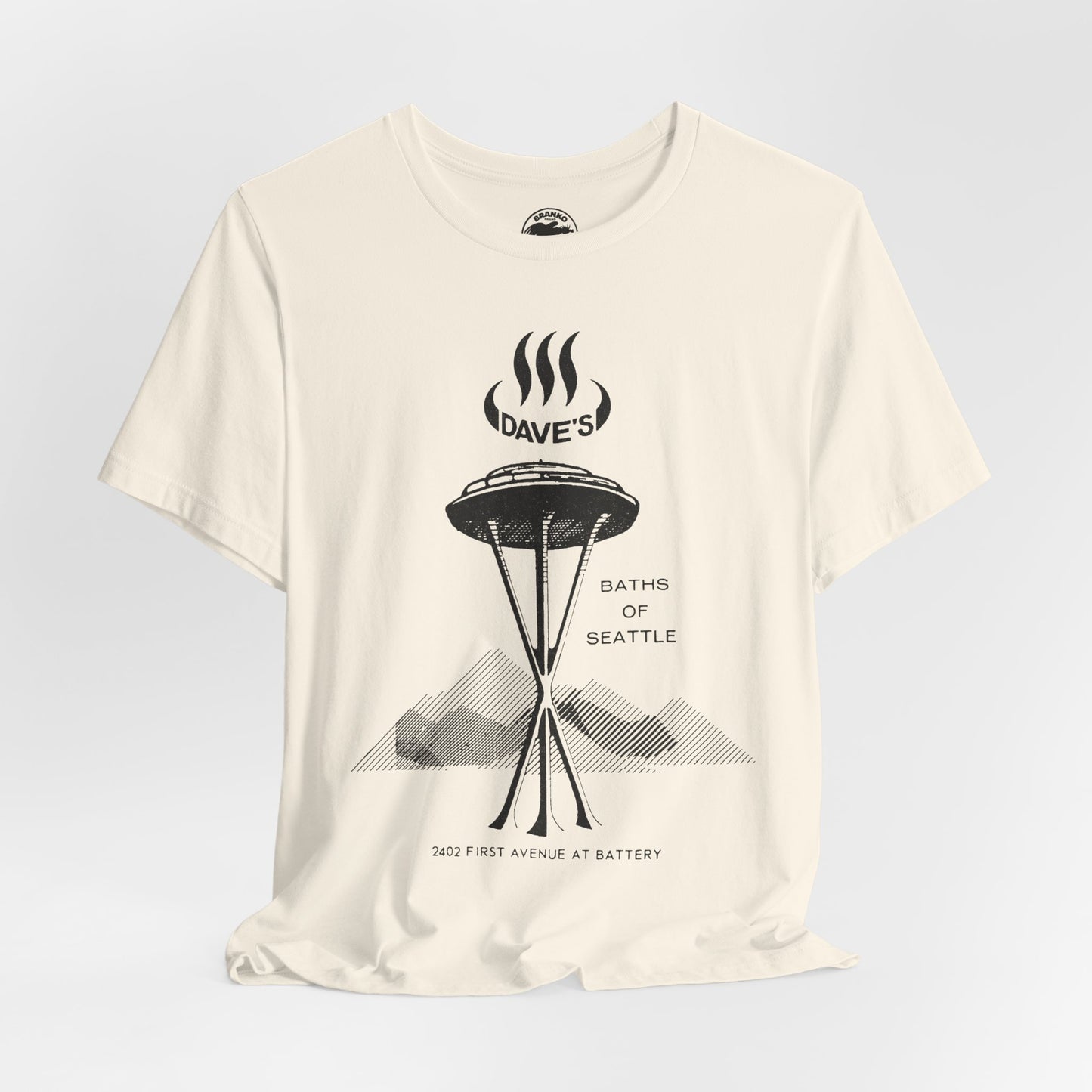 Dave's Baths Seattle (Replica Souvenir T-Shirt from 1971/Gay Bathhouse Chain 70's and 80's)