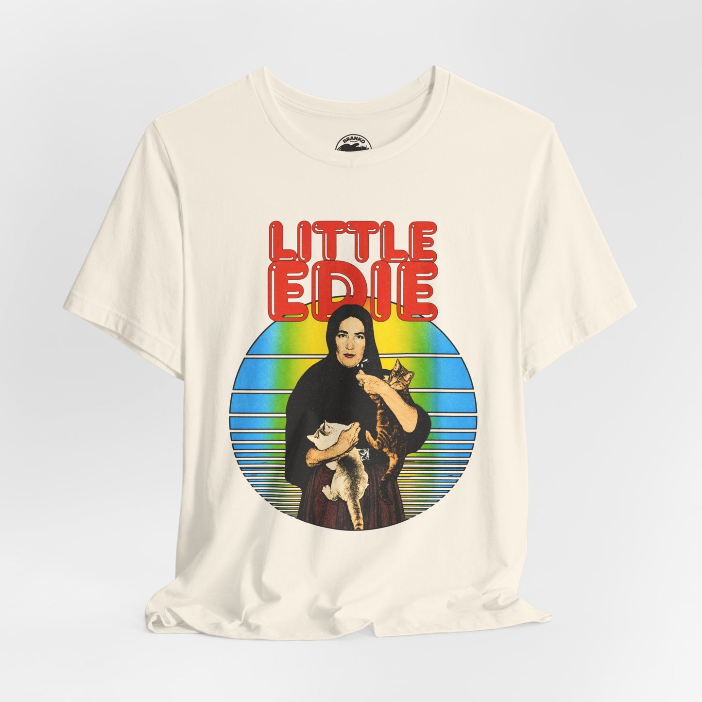 Little Edie (70's Iron On Style Graphic with Vintage Print Effect/Grey Gardens Shirt/Edith Bouvier Beale)