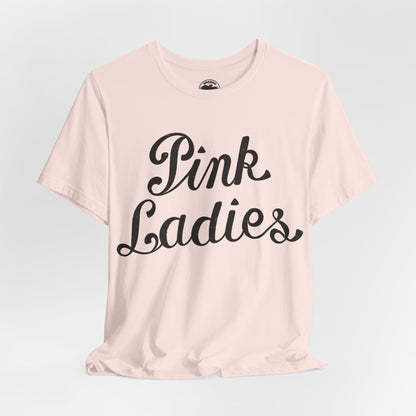 Pink Ladies (Grease Jacket Logo with Vintage Print Effect)