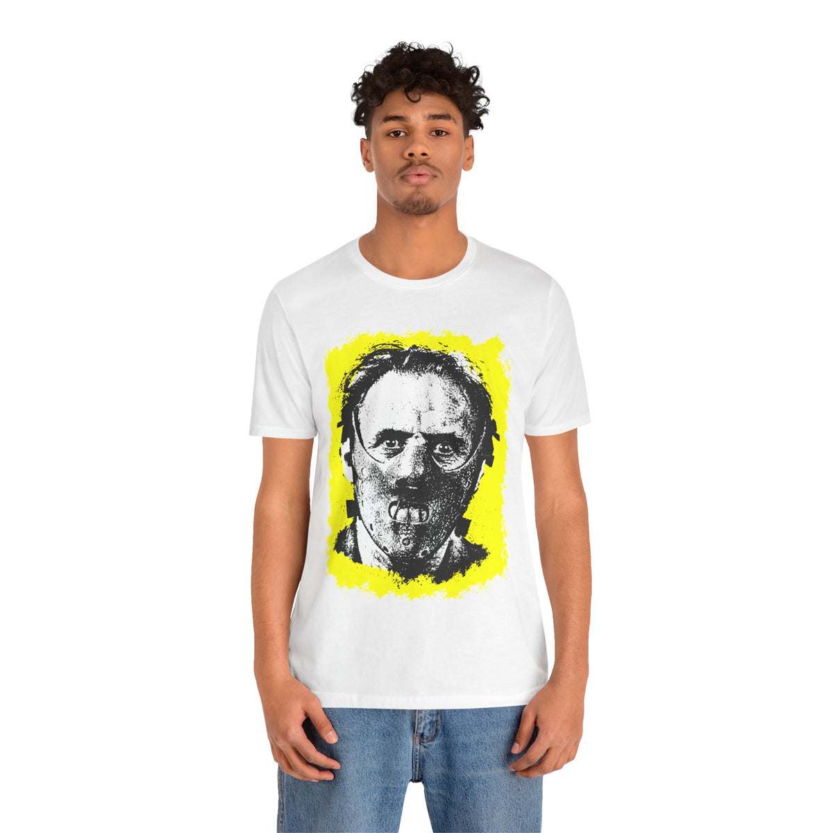 Hannibal Lecter (Portrait with Vintage Punk Graphic)