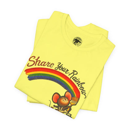 Share Your Rainbow (Replica 70's Iron-On Transfer Graphic)