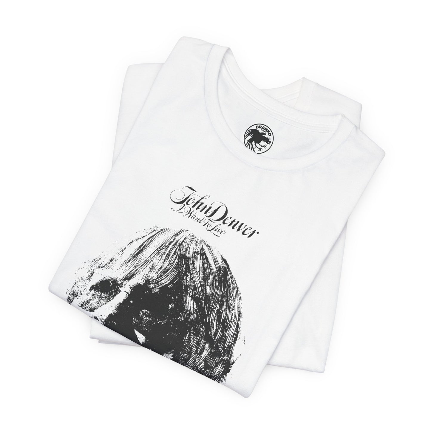 John Denver (Oversized I Want to Live Graphic Promo Tee)