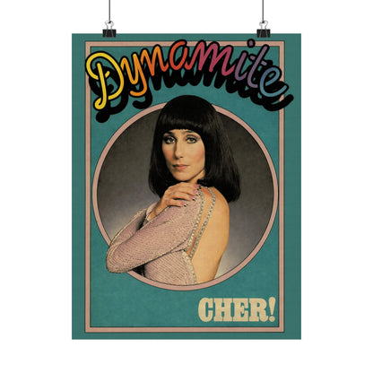 Cher (Dynamite Magazine Cover Poster/70's/Graphic with Vintage Print Effect)