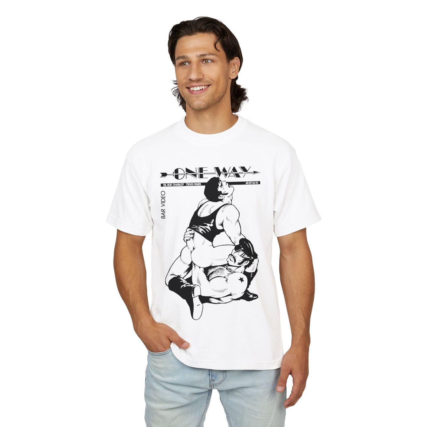 One Way Paris (Special Edition Boxy Heavy Tee/260 GSM/100% Combed Cotton)