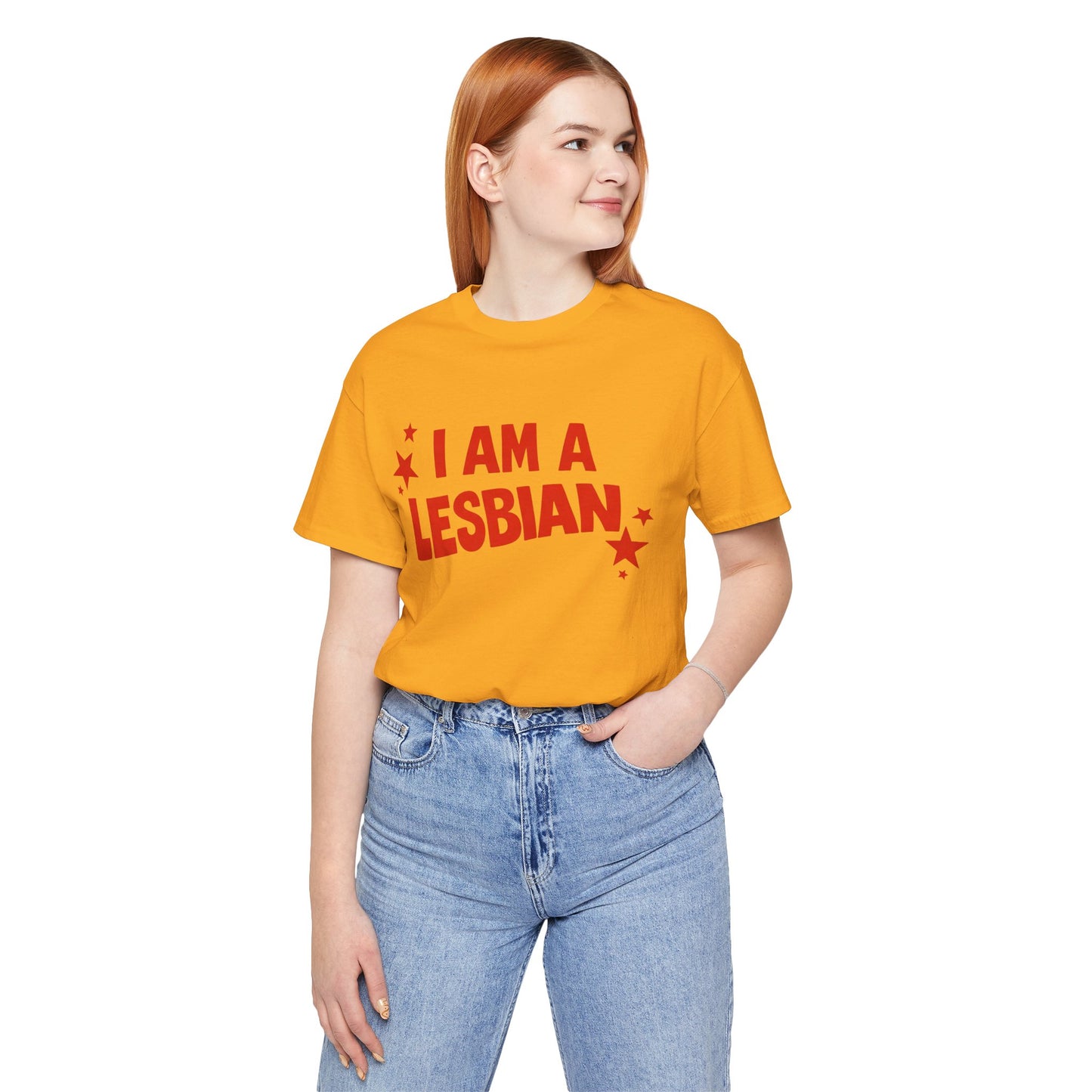 I Am A Lesbian (Replica Lyn Cooper 1974 International Women's Day Protest Shirt)