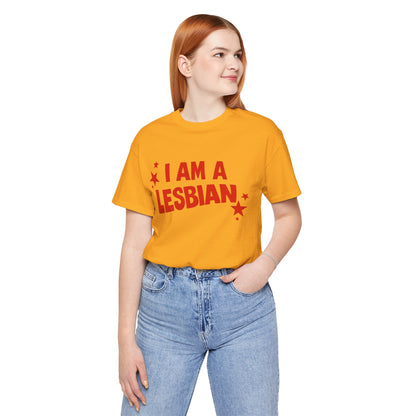 I Am A Lesbian (Replica Lyn Cooper 1974 International Women's Day Protest Shirt)