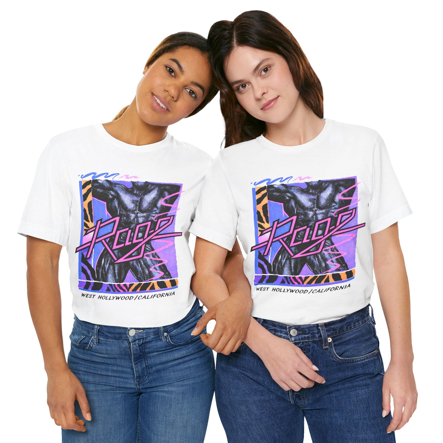 Rage (West Hollywood LGBTQ Nightclub/1983-2020/Replica 90's Promo Tee with Vintage Print Effect)