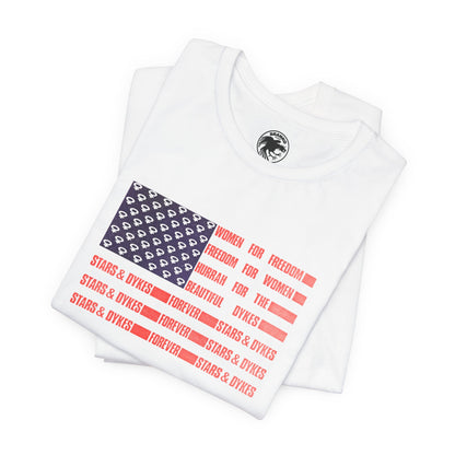 Stars & Dykes Forever (Replica Delia Davis Lesbian Protest Tee)