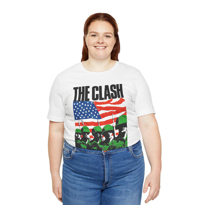 The Clash (Replica “Straight to Hell” Tee/Early 1980s/Graphic with Vintage Print Effect)