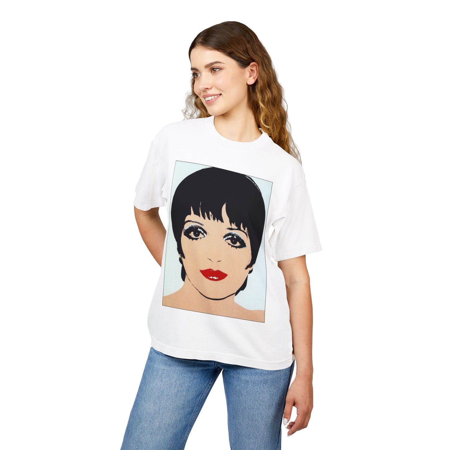 Liza Minnelli (Special Edition Boxy Heavy Tee/260 GSM/100% Combed Cotton/Andy Warhol Lithograph/1979))