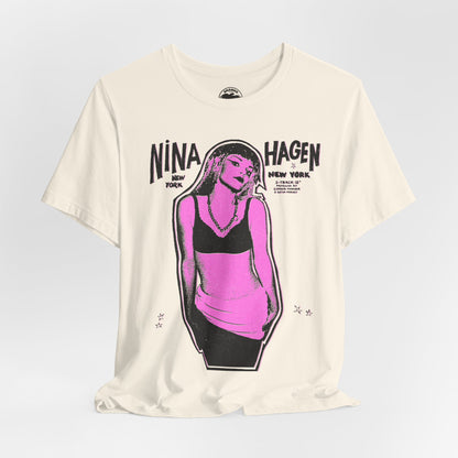 Nina Hagen (Replica New York New York Promo Tee with Vintage Punk Effect/Nina Hagen Shirt)