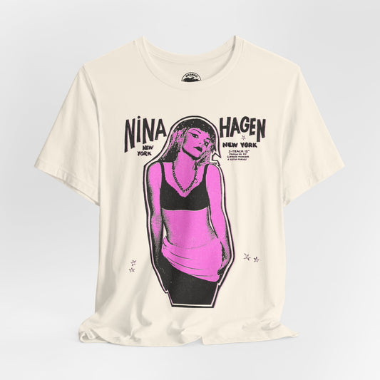 Nina Hagen (Replica New York New York Promo Tee with Vintage Punk Effect/Nina Hagen Shirt)