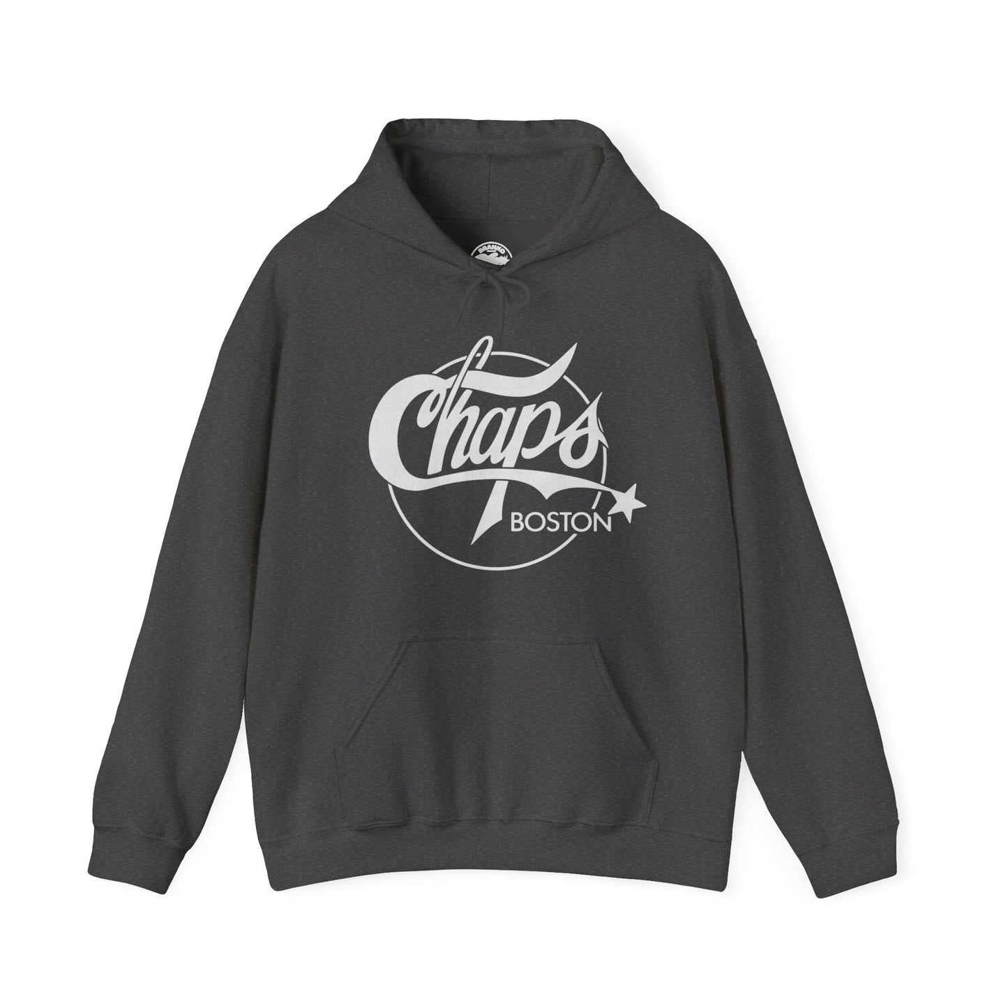 Chaps Boston Hoodie (Boston Gay Bar/80's and 90's/80's Logo with Vintage Print Effect)