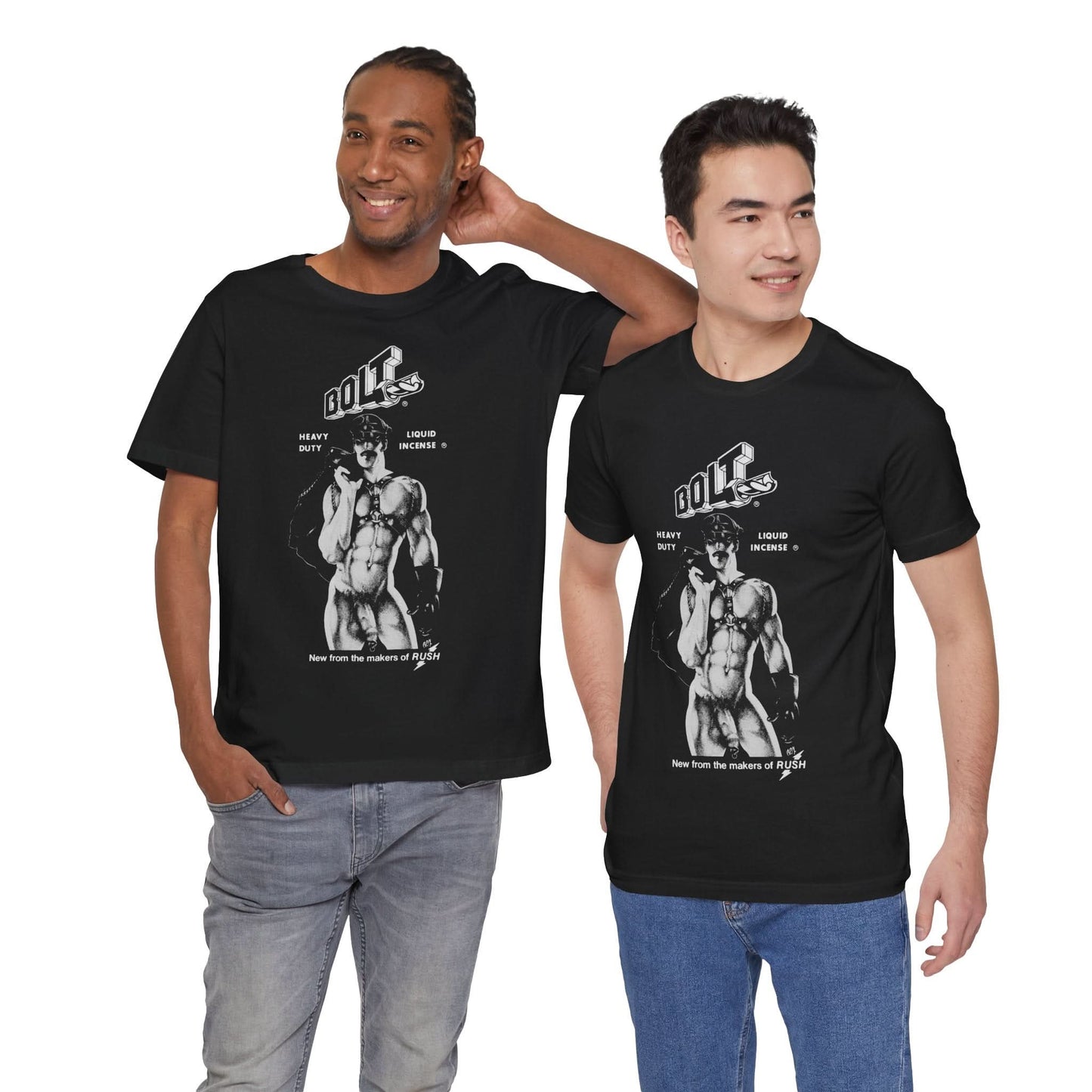 Bolt Poppers (70's Ad featuring Rex artwork/Gay Poppers Shirt)