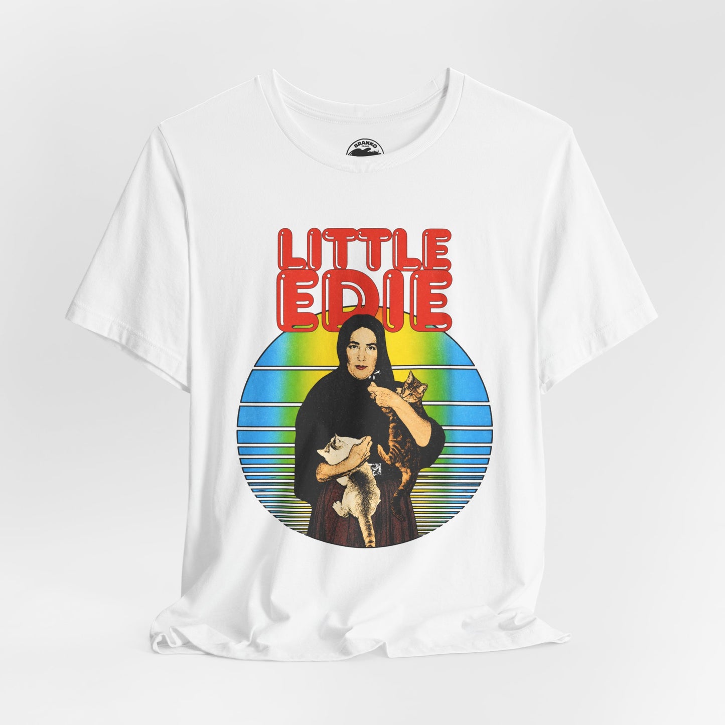 Little Edie (70's Iron On Style Graphic with Vintage Print Effect/Grey Gardens Shirt/Edith Bouvier Beale)