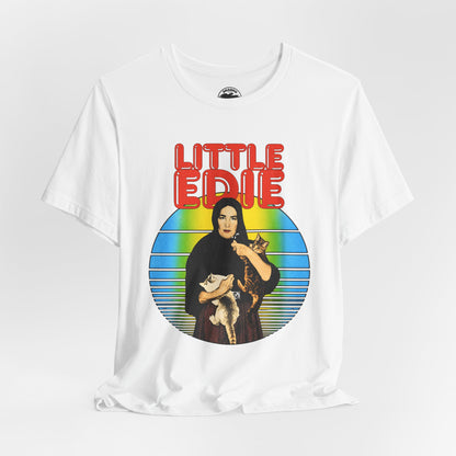 Little Edie (70's Iron On Style Graphic with Vintage Print Effect/Grey Gardens Shirt/Edith Bouvier Beale)