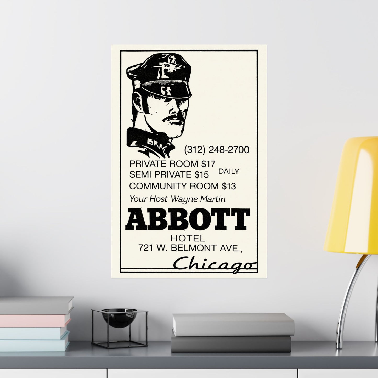 The Abbott (Chicago Gay Hotel Advertisement/70's and 80's)