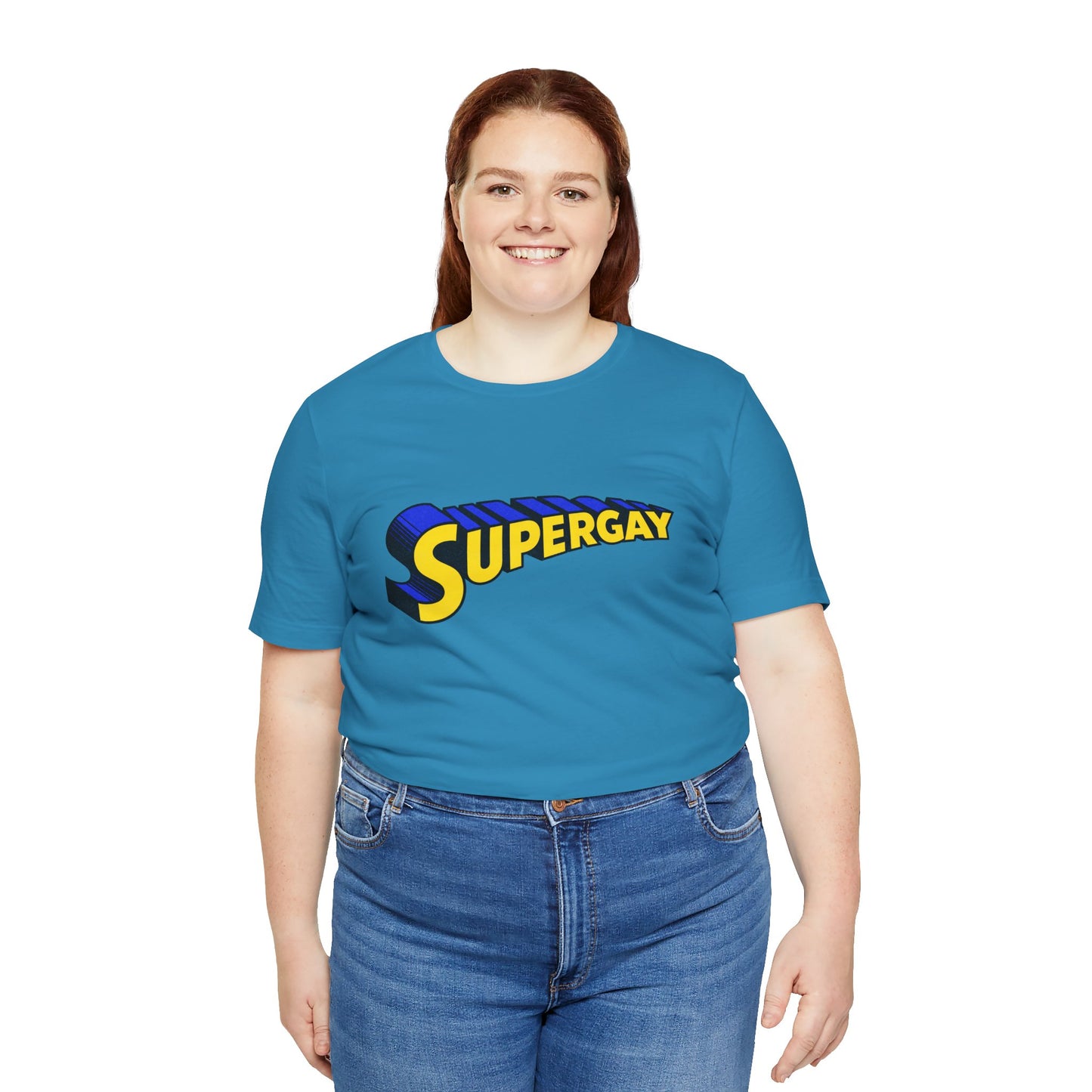 Supergay (Replica 70's Gay Pride Supergay Shirt/Gay Superman Logo)