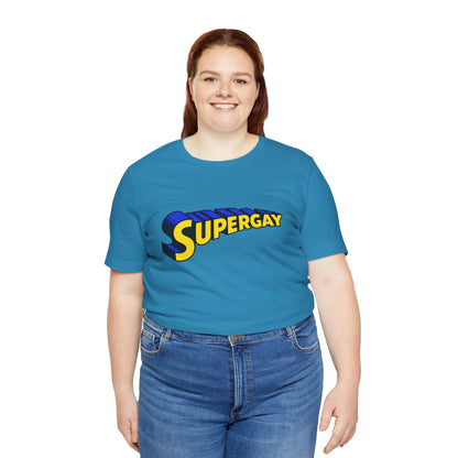 Supergay (Replica 70's Gay Pride Supergay Shirt/Gay Superman Logo)