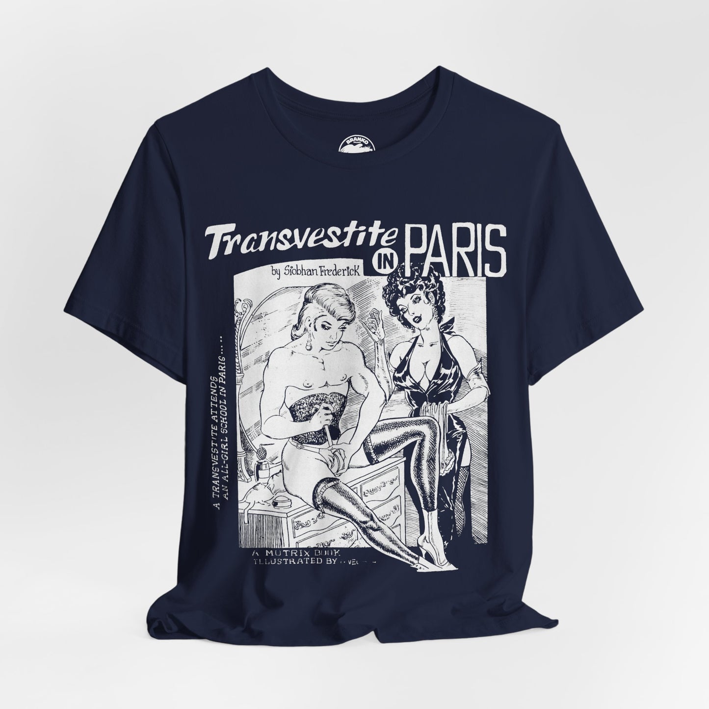 Transvestite in Paris (60's Gay Pulp Cover Artwork by Gene Bilbrew)