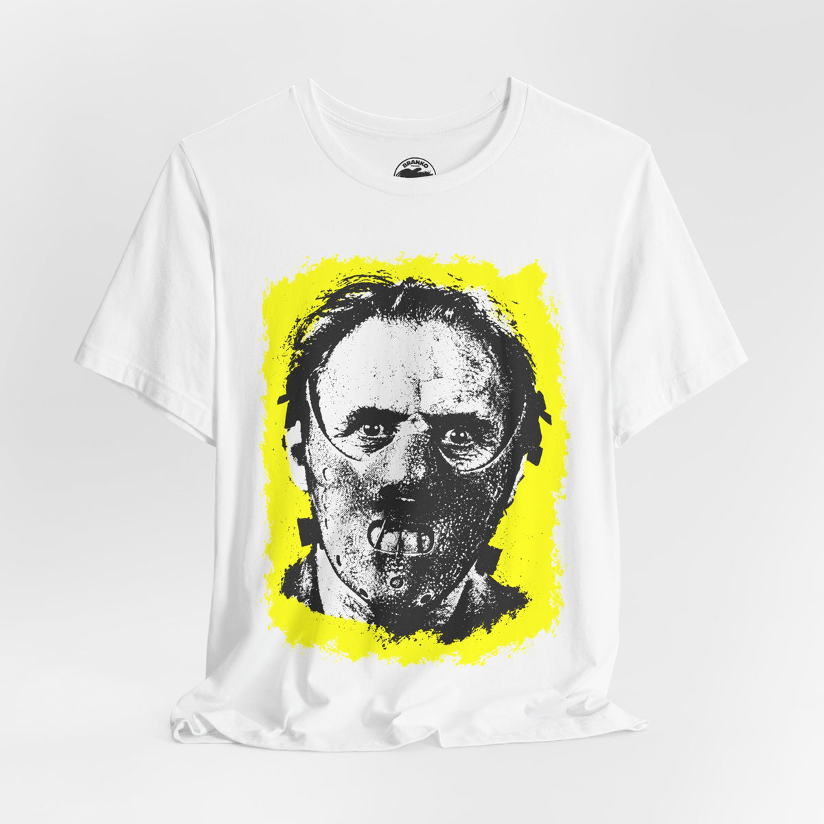 Hannibal Lecter (Portrait with Vintage Punk Graphic)