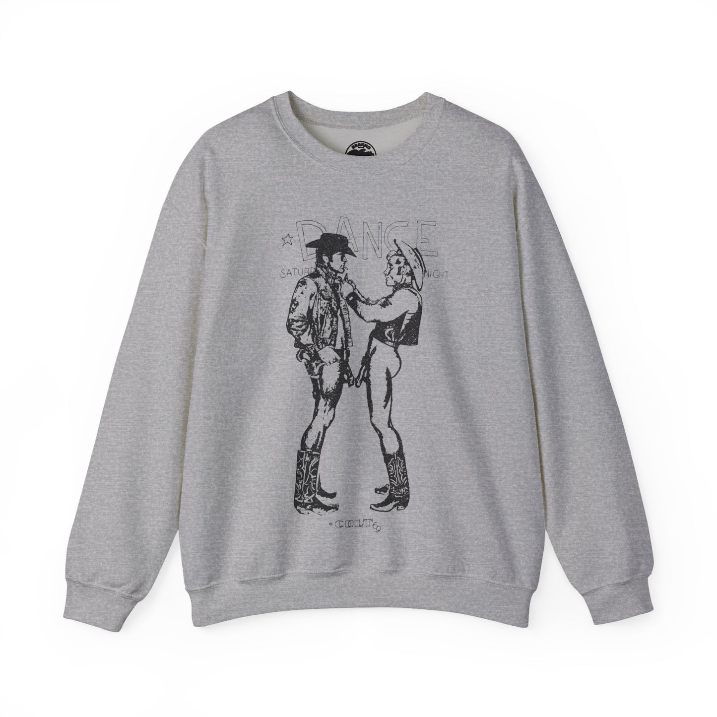 Longhorns - Dance Sweatshirt(Jim French Cowboys with Vintage Punk Effect/1969 Colt Album/Appropriated by Malcolm McLaren & Vivienne Westwood)