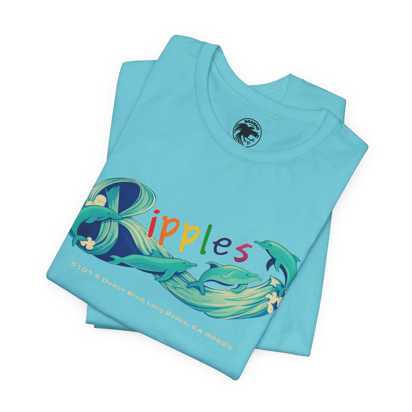 Club Ripples (Long Beach, CA LGBTQ+ Nightclub/1972-2019/Exterior Sign Graphic with Vintage Print Effect)